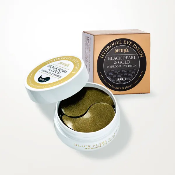 PETITFÉE Black Pearl & Gold Hydrogel Eye Patch 60 Patchs