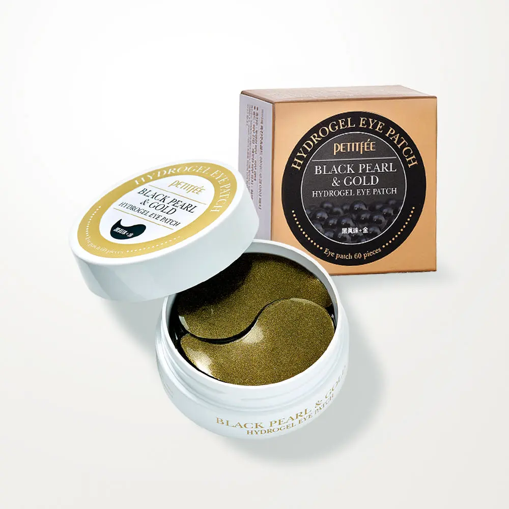 PETITFÉE Black Pearl & Gold Hydrogel Eye Patch 60 Patchs