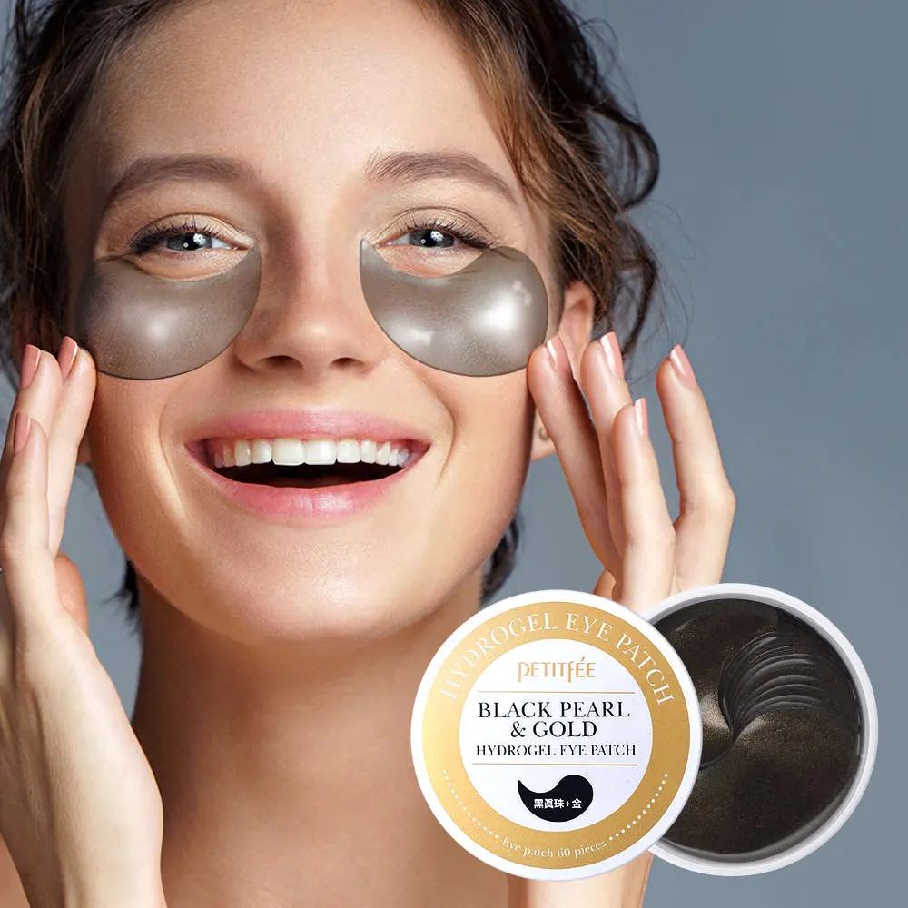 PETITFÉE Black Pearl & Gold Hydrogel Eye Patch 60 Patchs