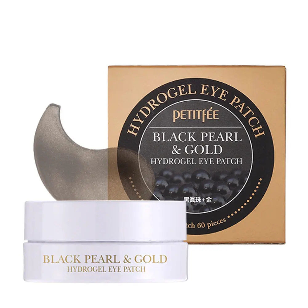 PETITFÉE Black Pearl & Gold Hydrogel Eye Patch 60 Patchs