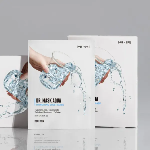 ROVECTIN Dr. Mask Aqua Hydrating Sheet Mask 25ml×5 Sheets