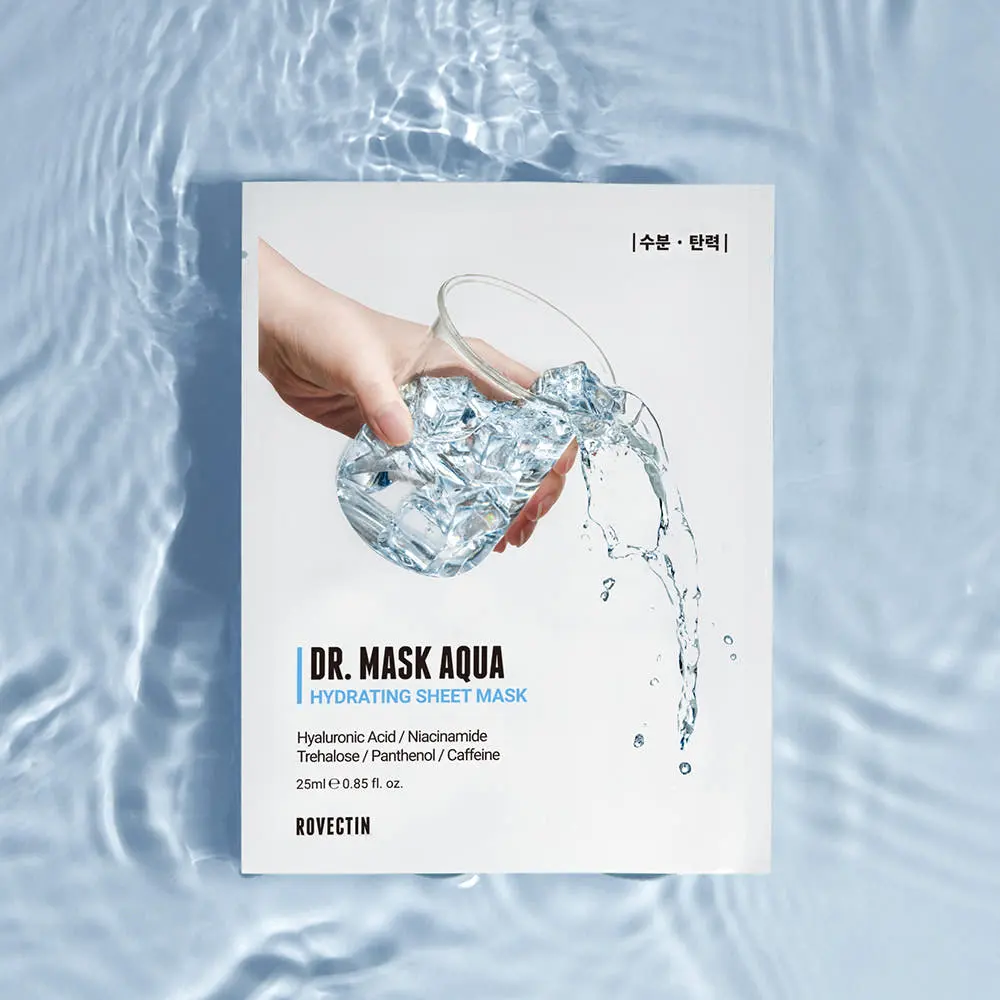 ROVECTIN Dr. Mask Aqua Hydrating Sheet Mask 25ml×5 Sheets