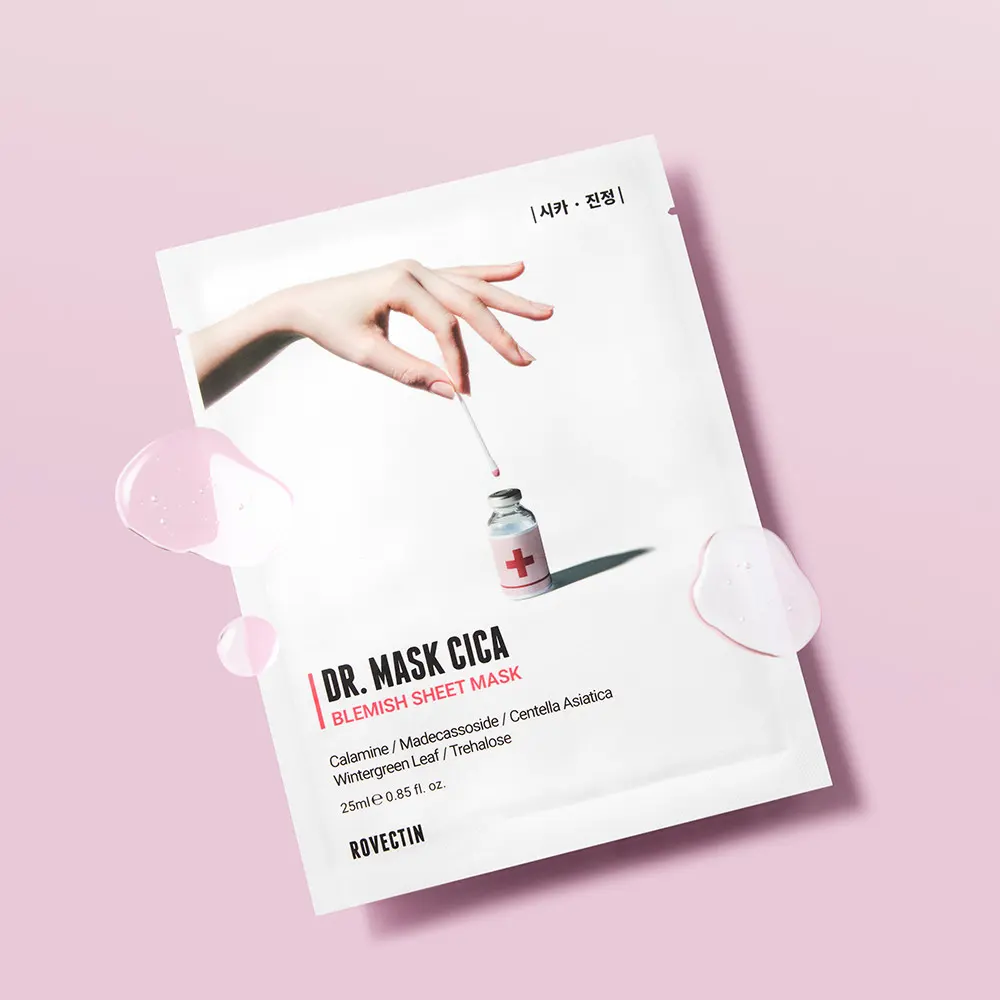 ROVECTIN Dr. Mask Cica Blemish Sheet Mask 25ml×5 Sheets
