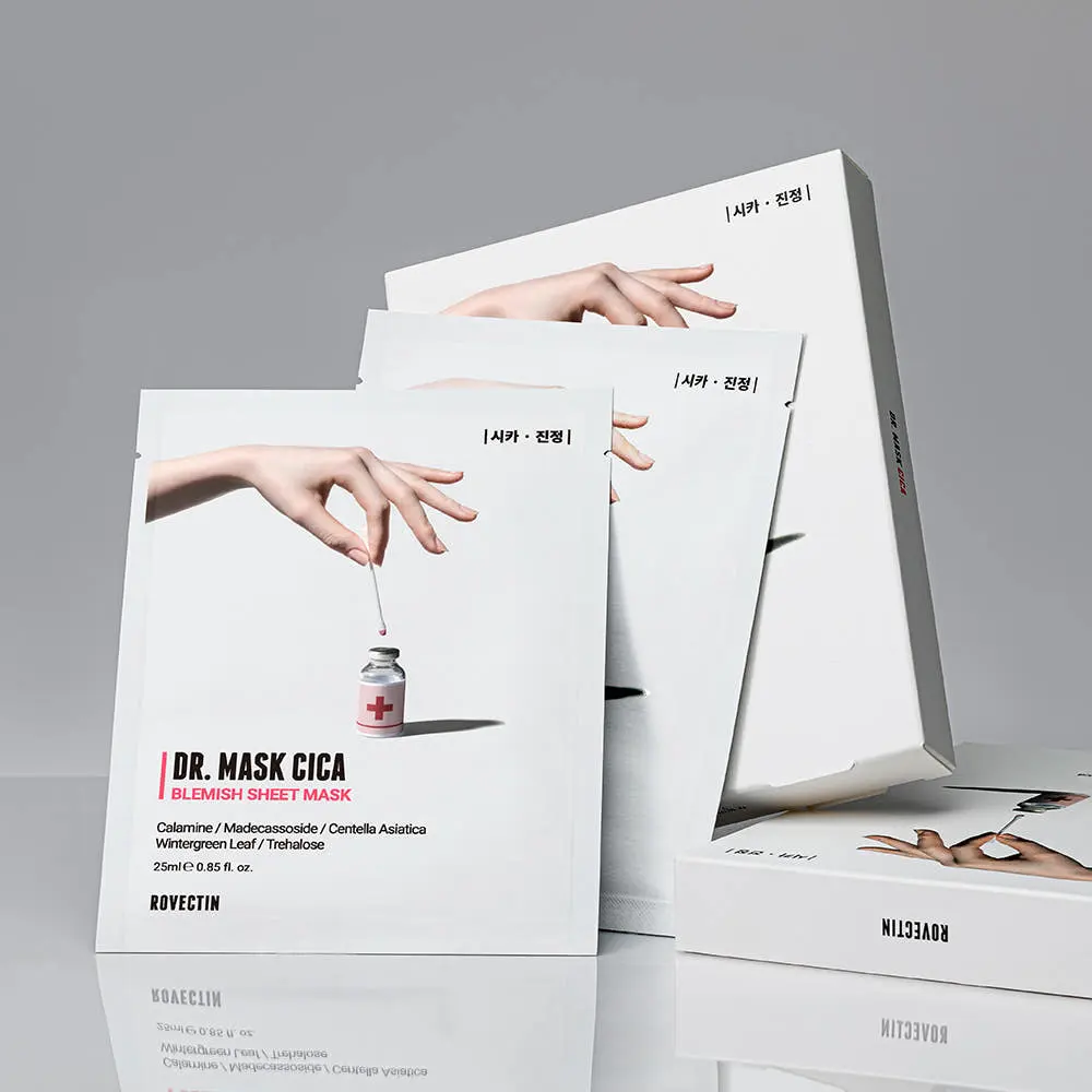 ROVECTIN Dr. Mask Cica Blemish Sheet Mask 25ml×5 Sheets