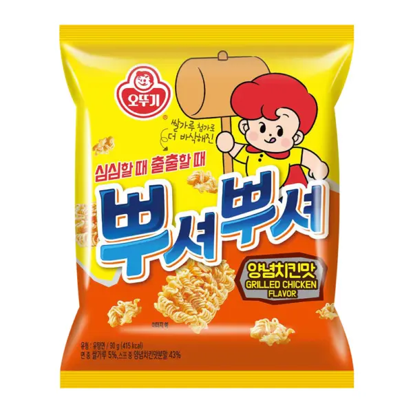 OTOKI PPusyeo PPusyeo Spicy Fried Chicken Flavor 90g×10packs