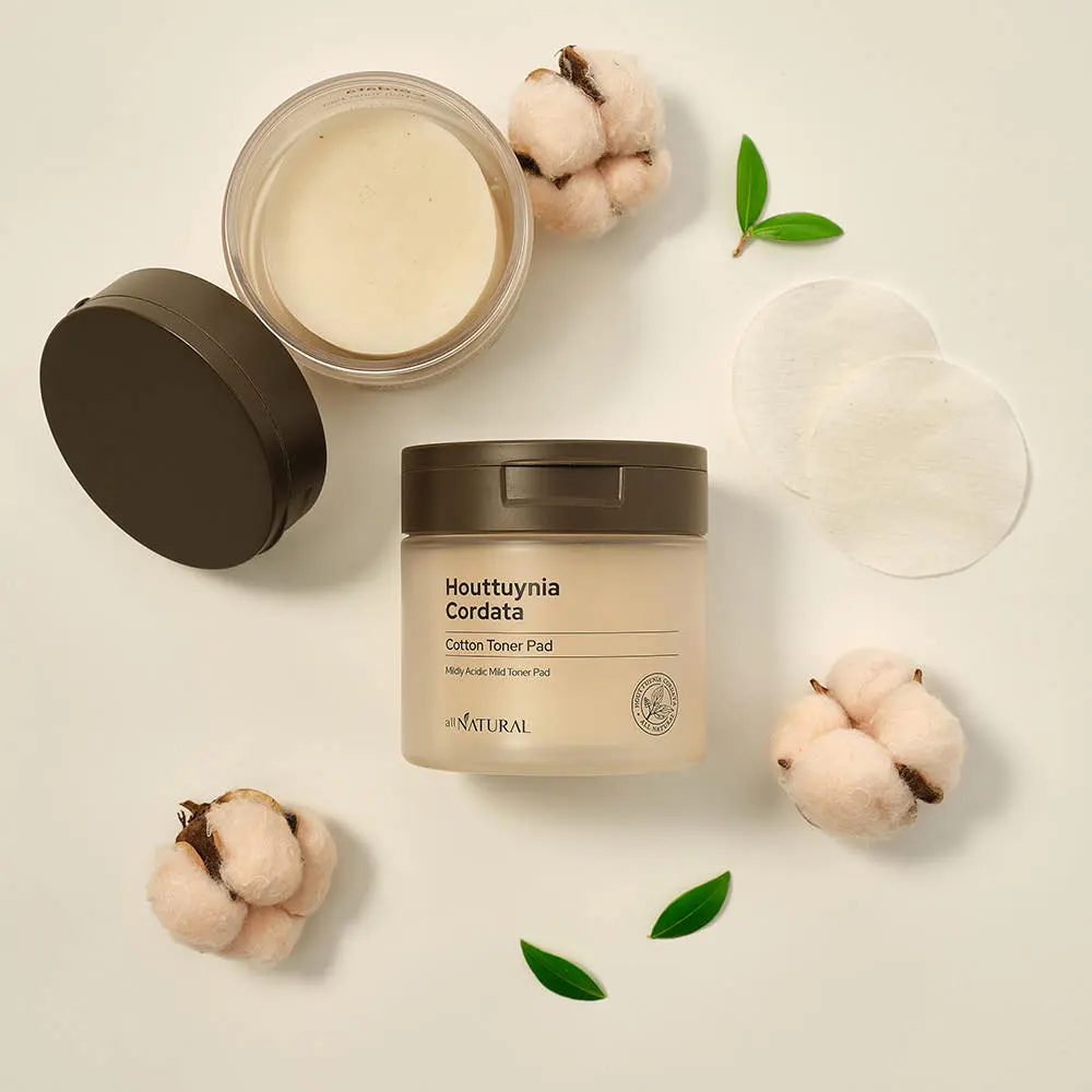 allNATURAL Houttuynia Cordata Cotton Toner Pad 140ml 80EA