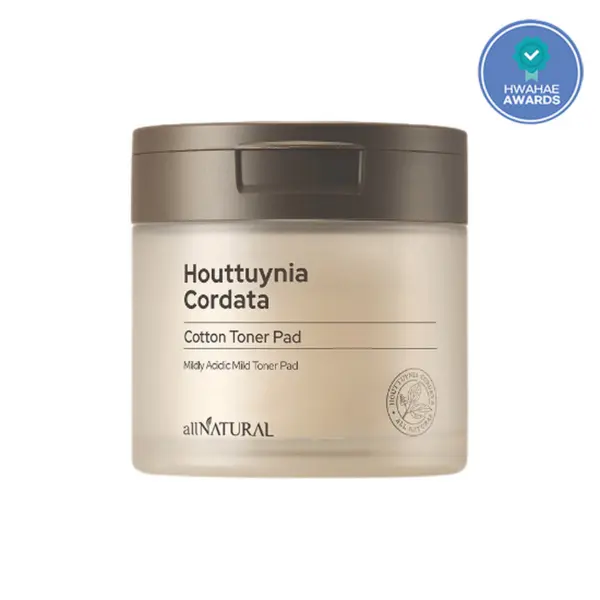 allNATURAL Houttuynia Cordata Cotton Toner Pad 140ml 80EA - EmpressKorea