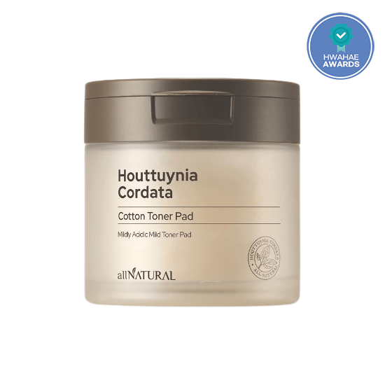 allNATURAL Houttuynia Cordata Cotton Toner Pad 140ml 80EA - EmpressKorea