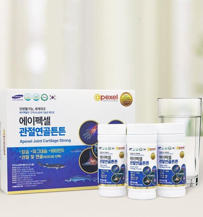 apexel Calcium Joint Cartilage Strong 360 Capsules 300mg*120capsules*3bottles - EmpressKorea