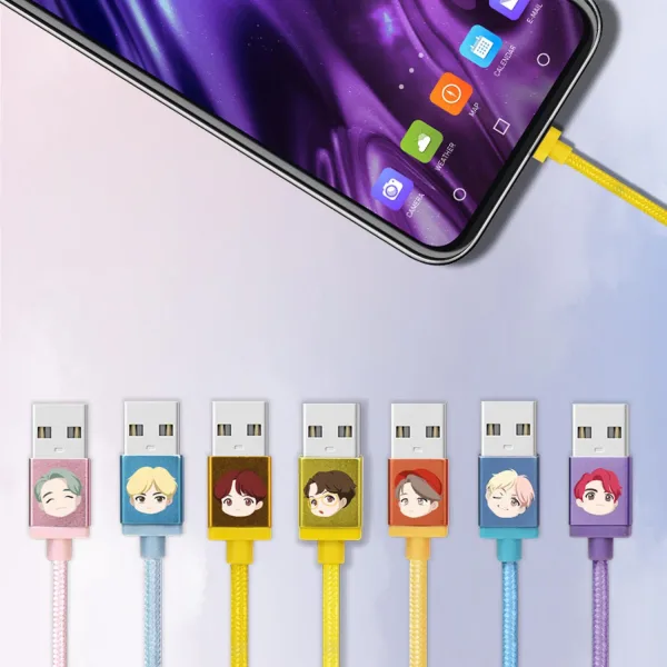 BTS Character USB Cable 3-in-1