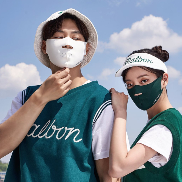 SUNMASKIN Premium UV Protection Sports Golf Fishing Mountain Climbing Bicycle Tennis Outdoor Activities Mask Open Style MADE IN KOREA