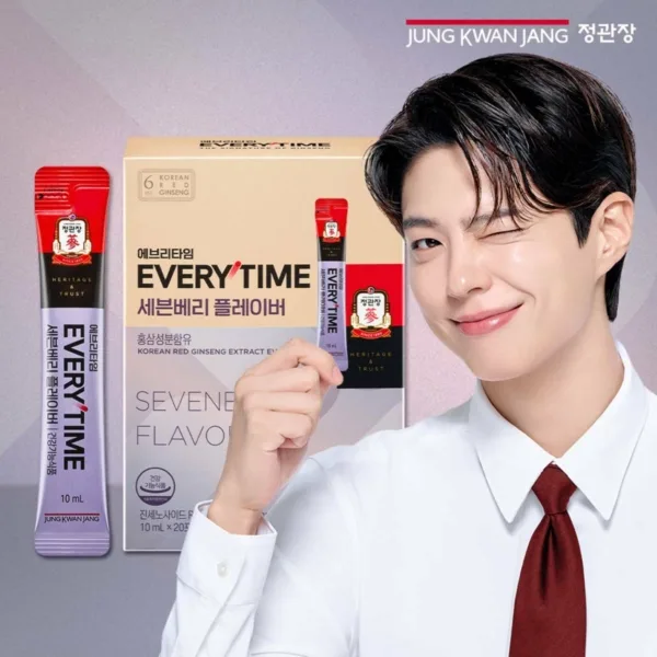 JUNG KWAN JANG EVERYTIME Sevenberry Flavor Korean Red Ginseng Extract 10ml*20 Sticks