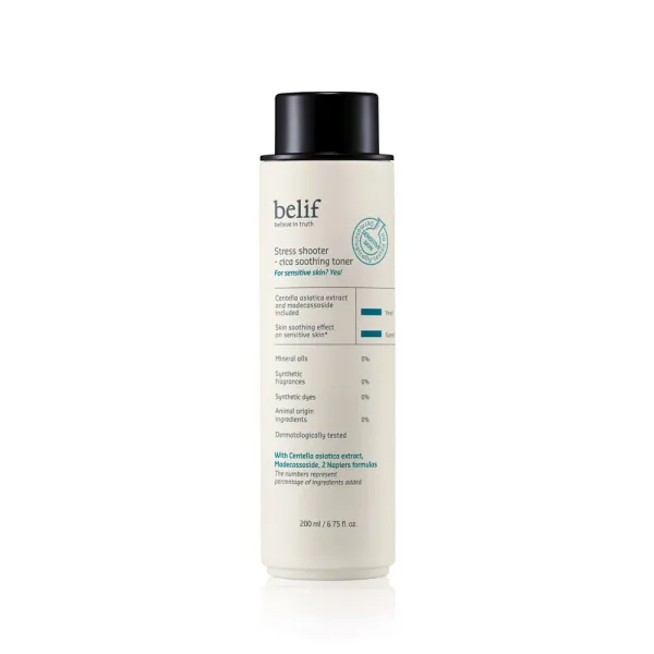 belif Stress Shooter Cica Soothing Toner 200ml - EmpressKorea