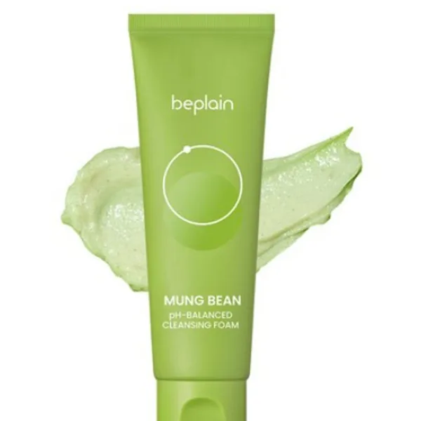 beplain Mung Bean Mildly Acidic Cleansing Foam 160ml - EmpressKorea