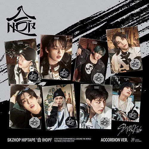 STRAY KIDS - SKZHOP HIPTAPE '合 (HOP)' (ACCORDION VER.) [Random delivery of 8 types]