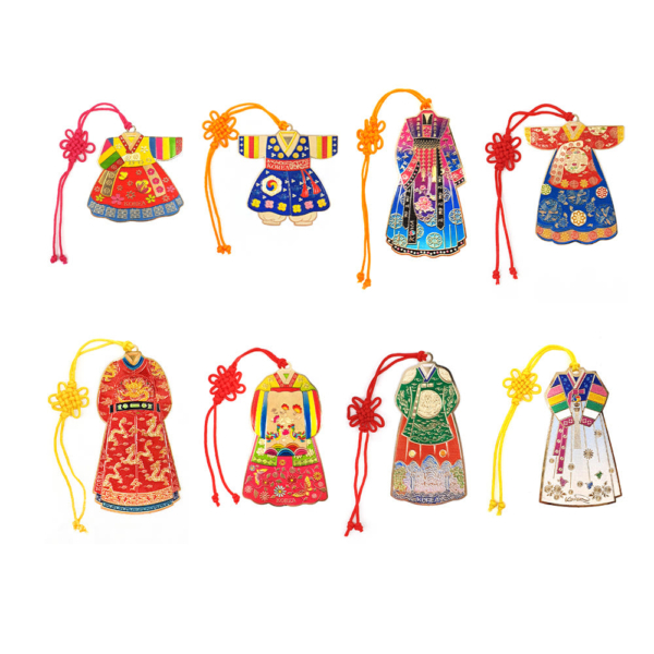 WaraKorea Korean Traditional Hanbok Pattern Bookmark