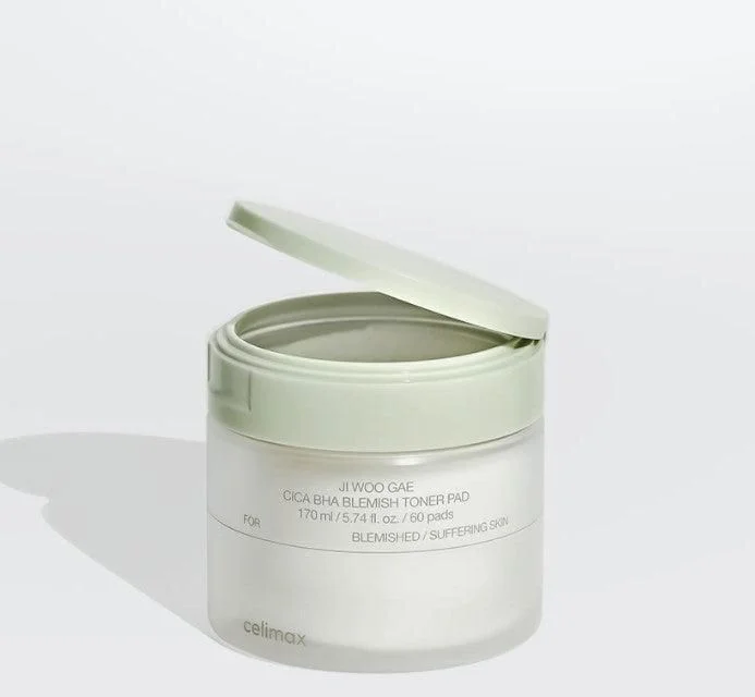 celimax JI WOO GAE Cica BHA Blemish Toner Pad 170ml 60EA - EmpressKorea