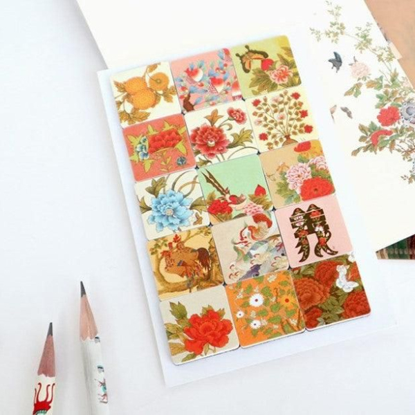 designqaanche Woonori Minhwa Mosaic Rubber Magnet - EmpressKorea