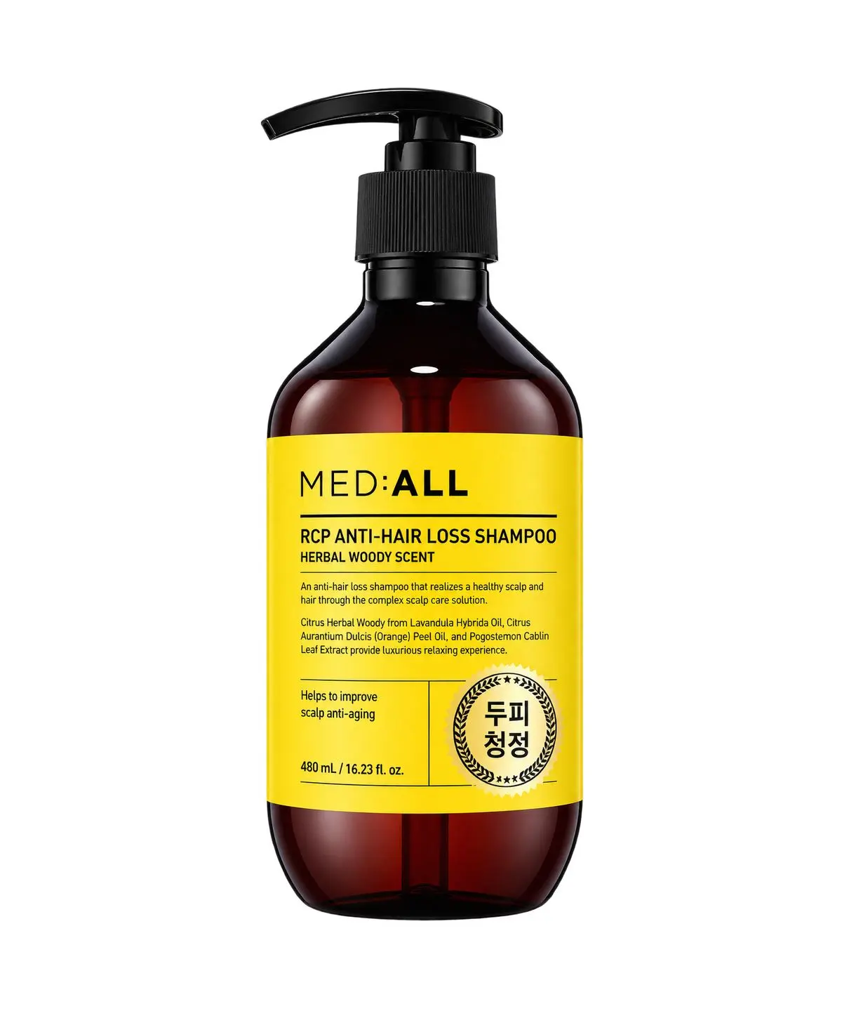MED:ALL RCP Anti-Hair Loss Shampoo (Herbal Woody Scent) 480ml