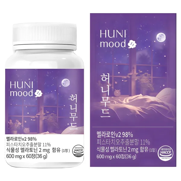 HUNI Mood Melatonin V2 98% 600mg x 60 Tablets