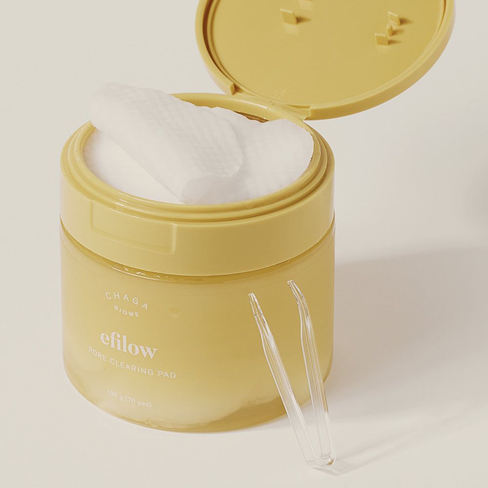 efilow Chaga Mushroom Biome Pore Clearing Pad 190g 70pad - EmpressKorea
