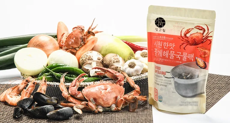 Ganggojip Seafood Soup Tea Bag 13g x 10 packets - Image 3