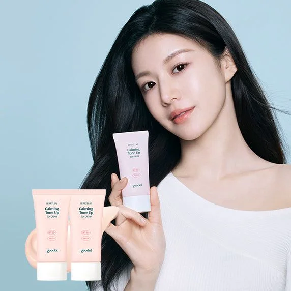 goodal Heartleaf Calming Tone Up Sun Cream SPF 50+ PA++++  50ml*2ea - EmpressKorea
