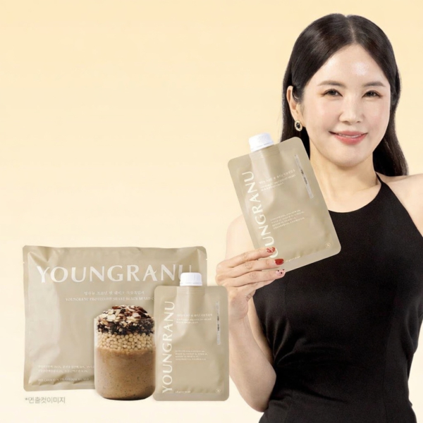 YOUNGRANU PROTEIN FIT SHAKE BLACK MIXED GRAIN 315g (45×7packs)