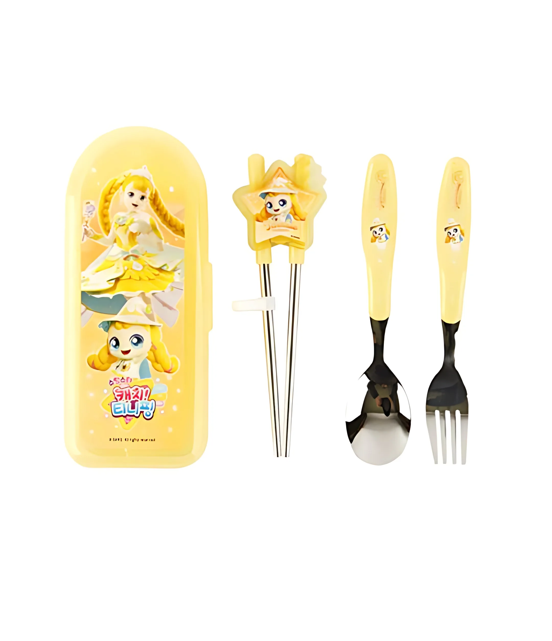 Shooting Star Catch! Teenieping All-in-One Correction Chopsticks Full Set Banjjakping