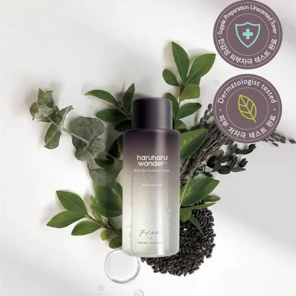 haruharu wonder Black Rice Hyaluronic Toner For Sensitive Skin (Free of Alcohol & Fragrance) 150ml - EmpressKorea