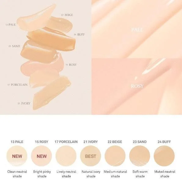 hince Second Skin Foundation (7 Colors) SPF 30 PA++ 40ml - EmpressKorea