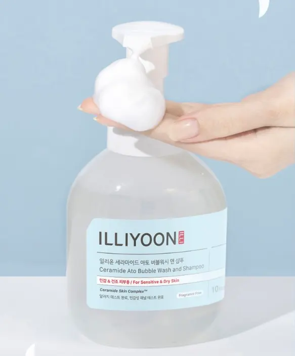 ILLIYOON Ceramide Ato Bubble Wash and Shampoo 400ml