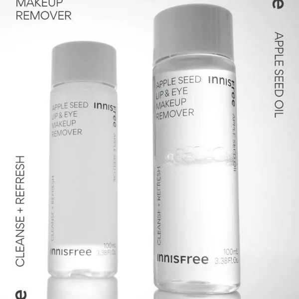 innisfree Apple Seed Lip & Eye Makeup Remover 100ml - EmpressKorea