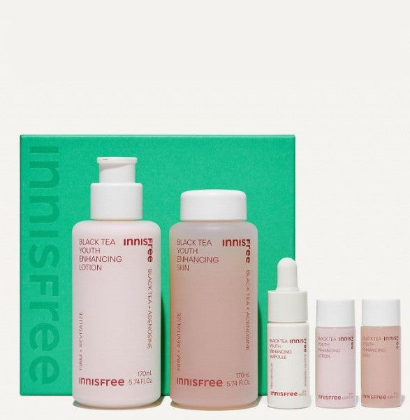 innisfree Black Tea Youth Enhancing Skin Care Set - EmpressKorea
