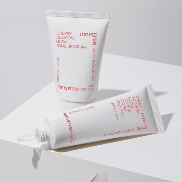 innisfree Cherry Blossom Glow Tone-up Cream 50ml - EmpressKorea