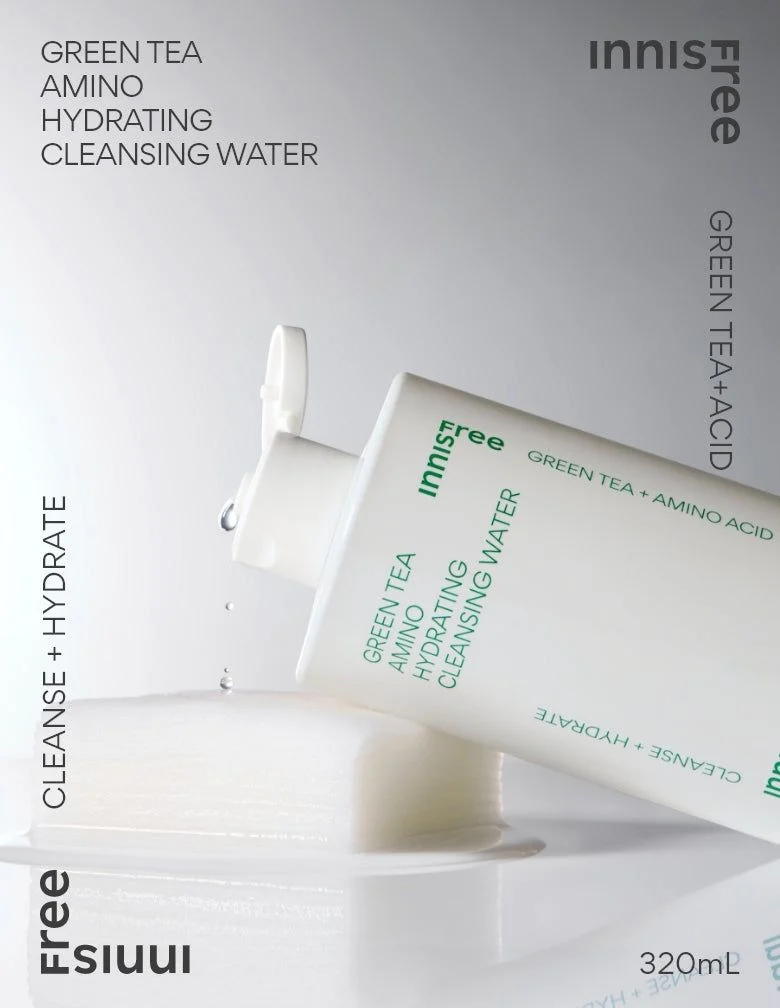 innisfree Green Tea Amino Hydrating Cleansing Water 320ml - EmpressKorea