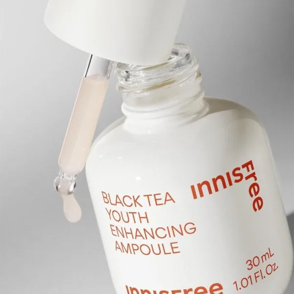 innisfree New Black Tea Youth Enhancing Ampoule 30ml - EmpressKorea