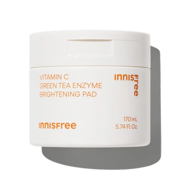 innisfree Vitamin C Green Tea Enzyme Brightening Pad 60sheets - EmpressKorea