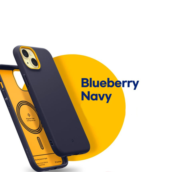 spigen iPhone 15 MagSafe Case Caseology Nano Pop Mac Blueberry Navy