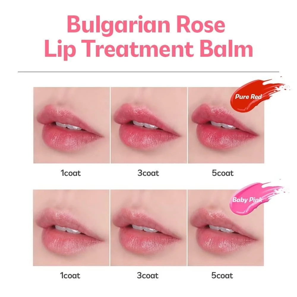 isoi Bulgarian Rose Lip Treatment Balm (2 Colors) 5g - EmpressKorea