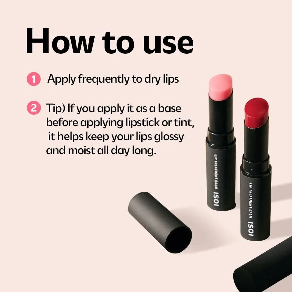 isoi Bulgarian Rose Lip Treatment Balm (2 Colors) 5g - EmpressKorea