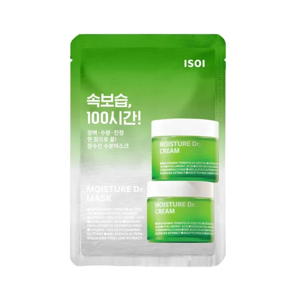 isoi Moisture Dr. Cream Mask Sheet 22ml*10EA - EmpressKorea
