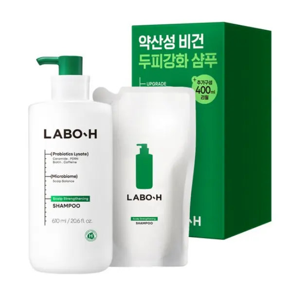 LABO.H Scalp Strengthening Shampoo 610ml+Refill 400ml