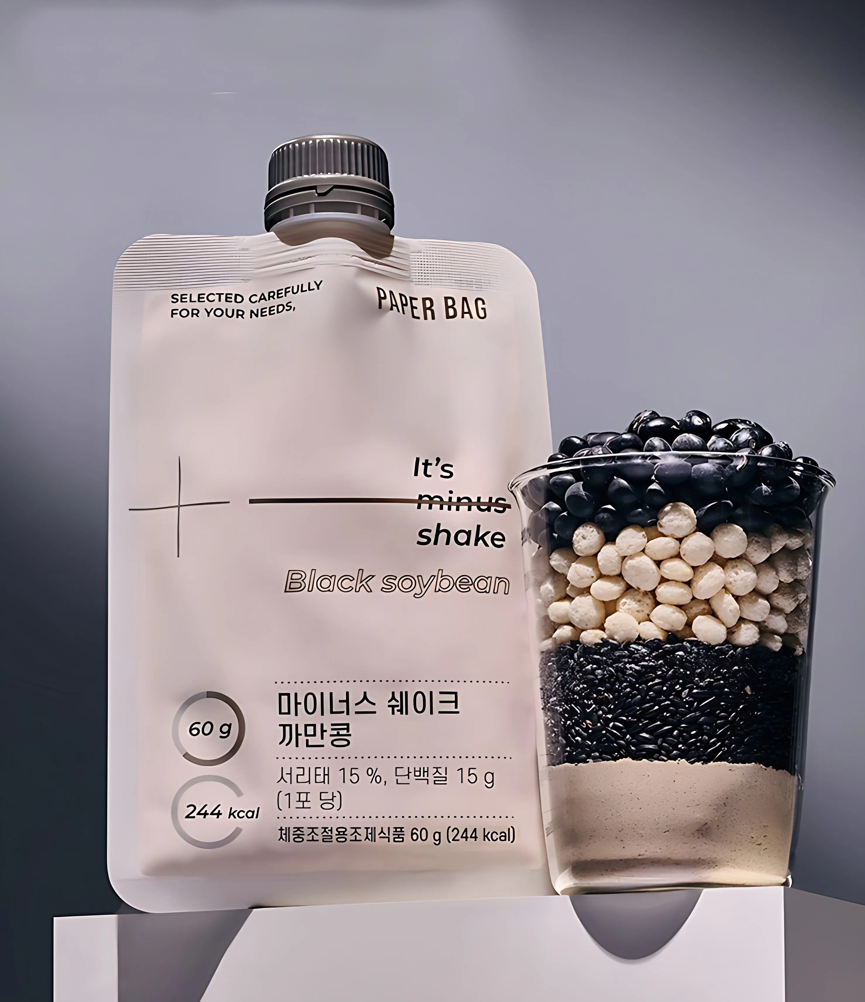 PAPER BAG It's Minus Shake Black Soybean 60g*7pack
