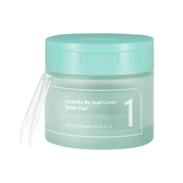 numbuzin No.1 Centella Re-leaf Green Toner Pad 190ml 70EA - EmpressKorea