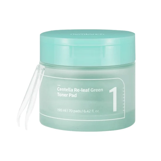 numbuzin No.1 Centella Re-leaf Green Toner Pad 190ml 70EA - EmpressKorea