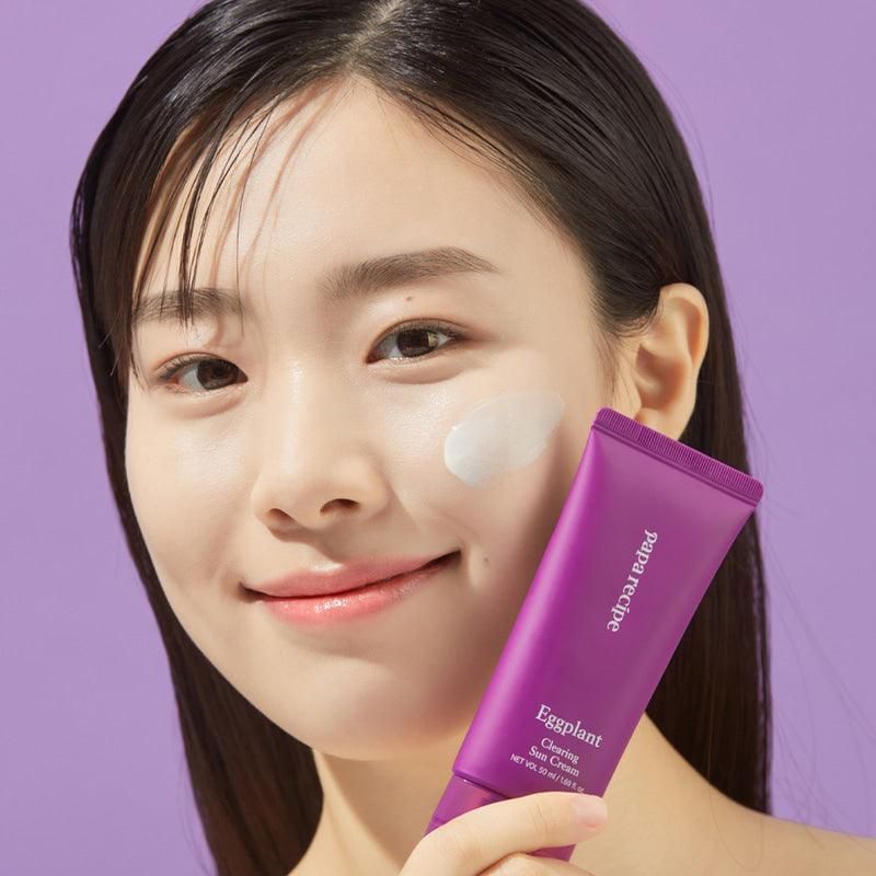 papa recipe Eggplant Clearing Sun Cream SPF 50+ PA++++ 50ml - EmpressKorea