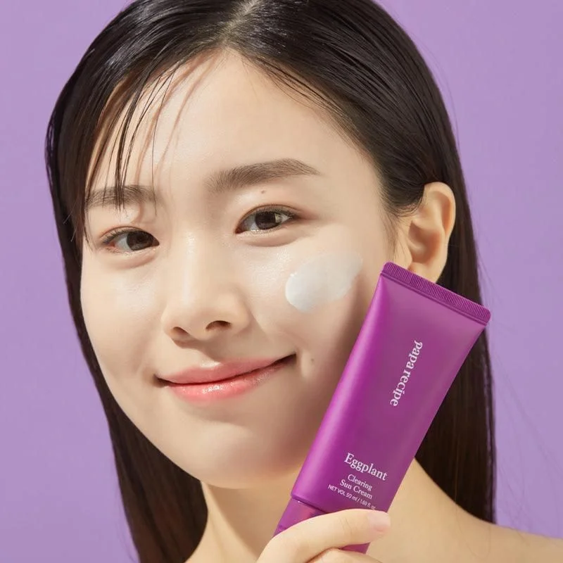 papa recipe Eggplant Clearing Sun Cream SPF 50+ PA++++ 50ml - EmpressKorea