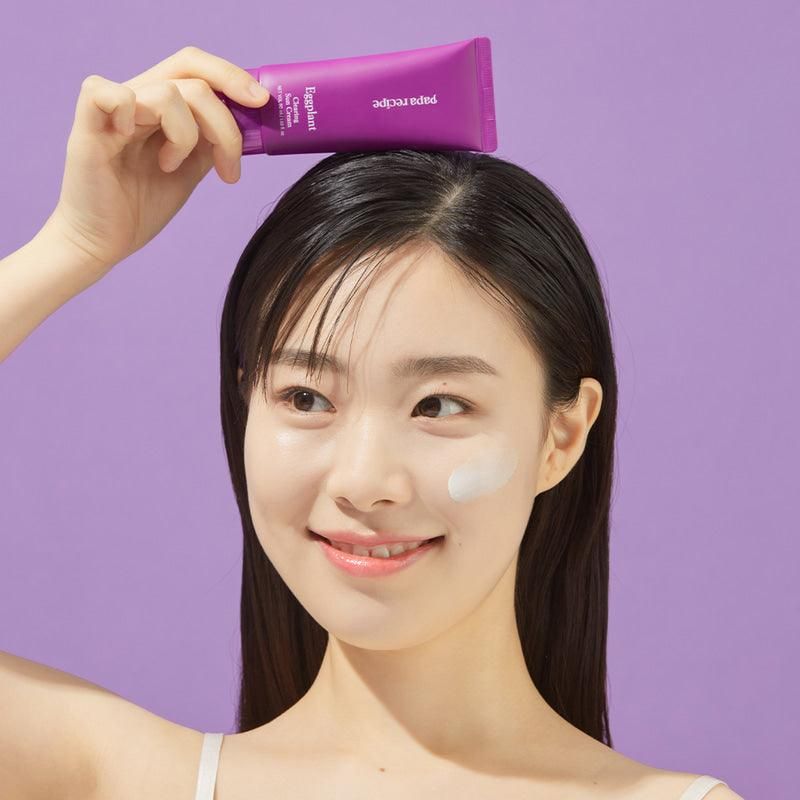 papa recipe Eggplant Clearing Sun Cream SPF 50+ PA++++ 50ml - EmpressKorea