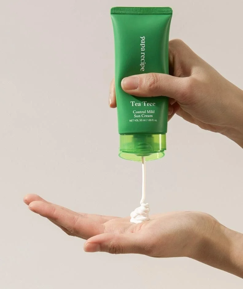 papa recipe Tea Tree Control Mild Sun Cream SPF 50+ PA++++ 50ml - EmpressKorea
